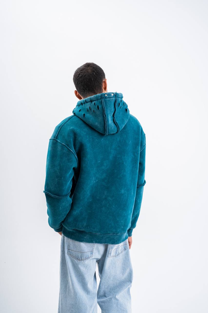 Ripped Hooded Sweatshirt PLZ-PKM-122