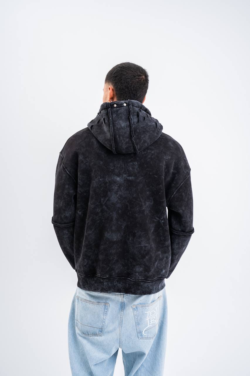 Ripped Hooded Sweatshirt PLZ-PKM-122