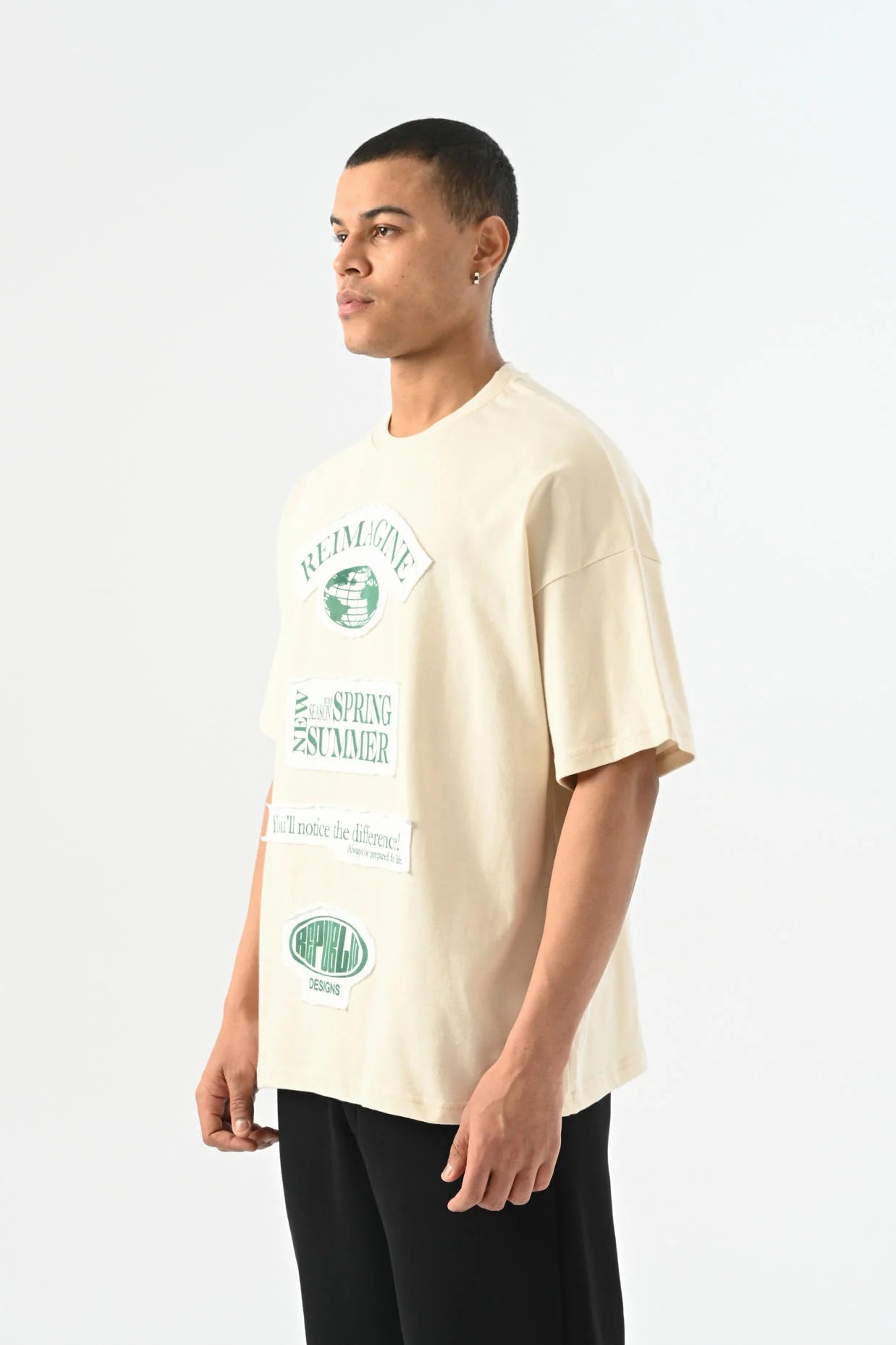 Reimagine Detailed Oversize T-shirt JJ-25Y18
