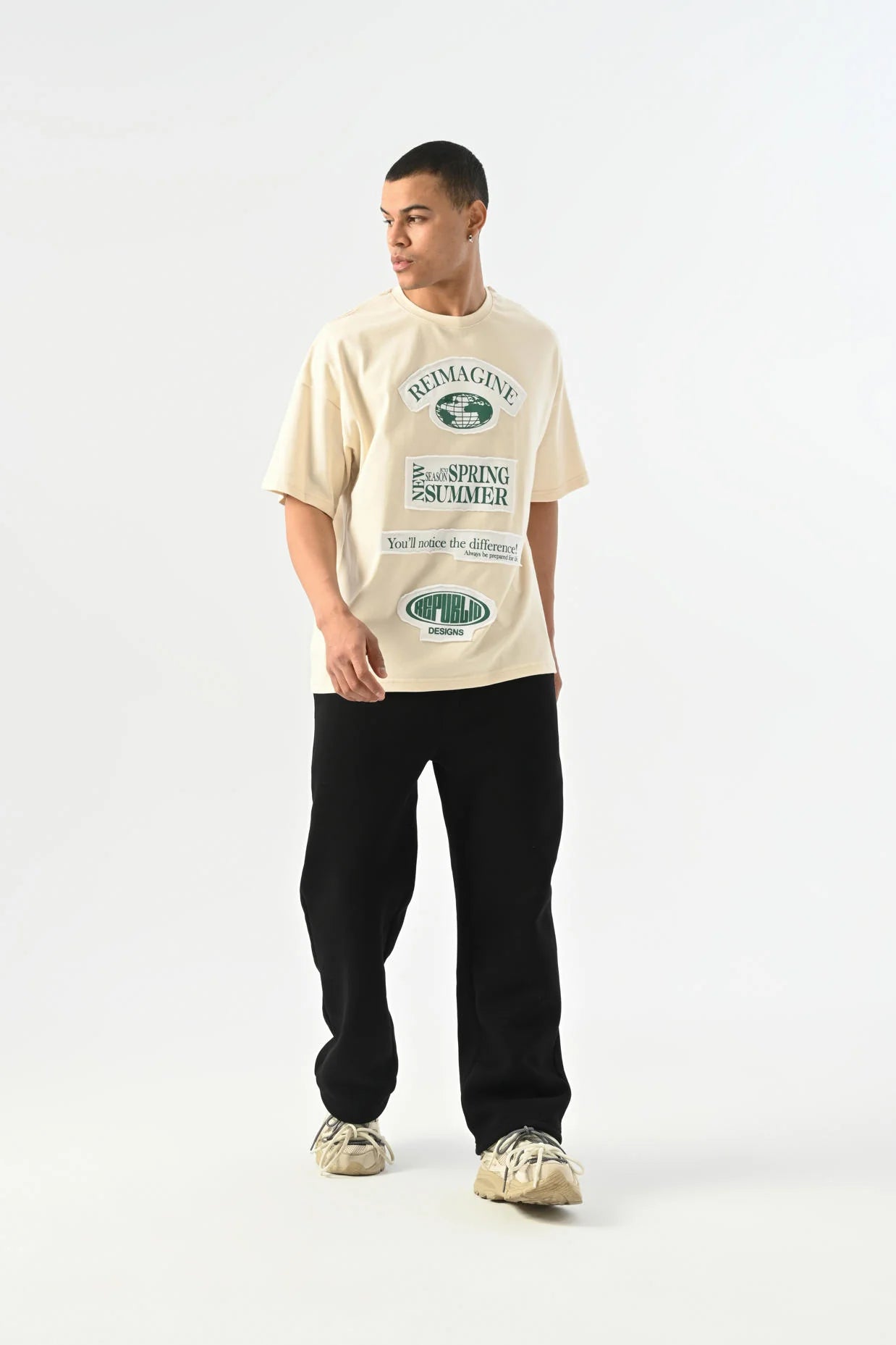 Reimagine Detailed Oversize T-shirt JJ-25Y18