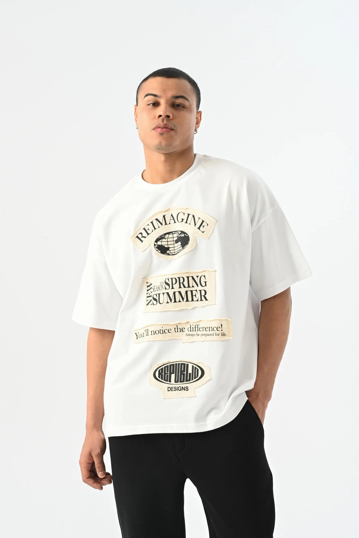 Reimagine Detailed Oversize T-shirt JJ-25Y18