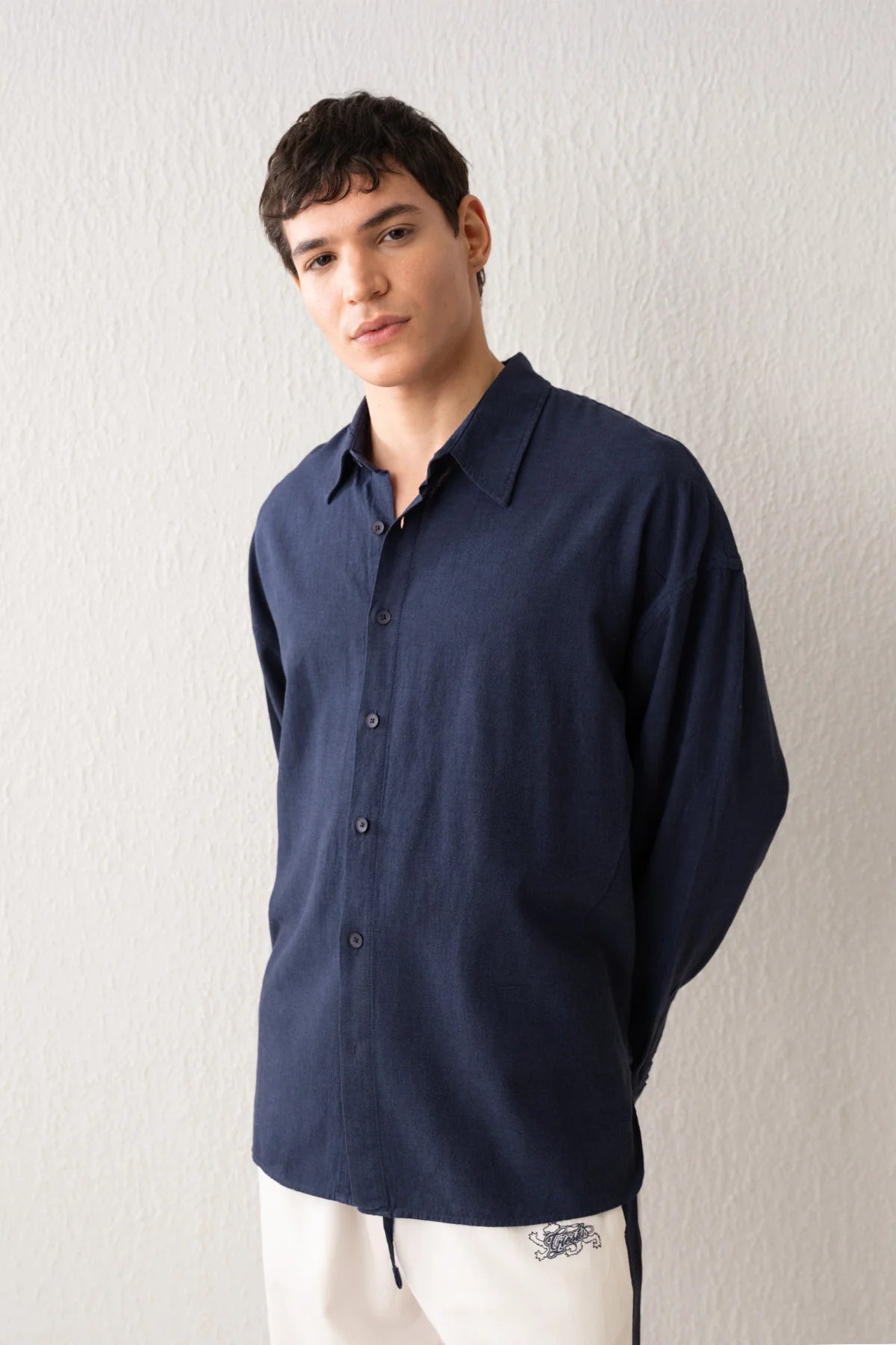 100% Cotton Flowy Linen Shirt