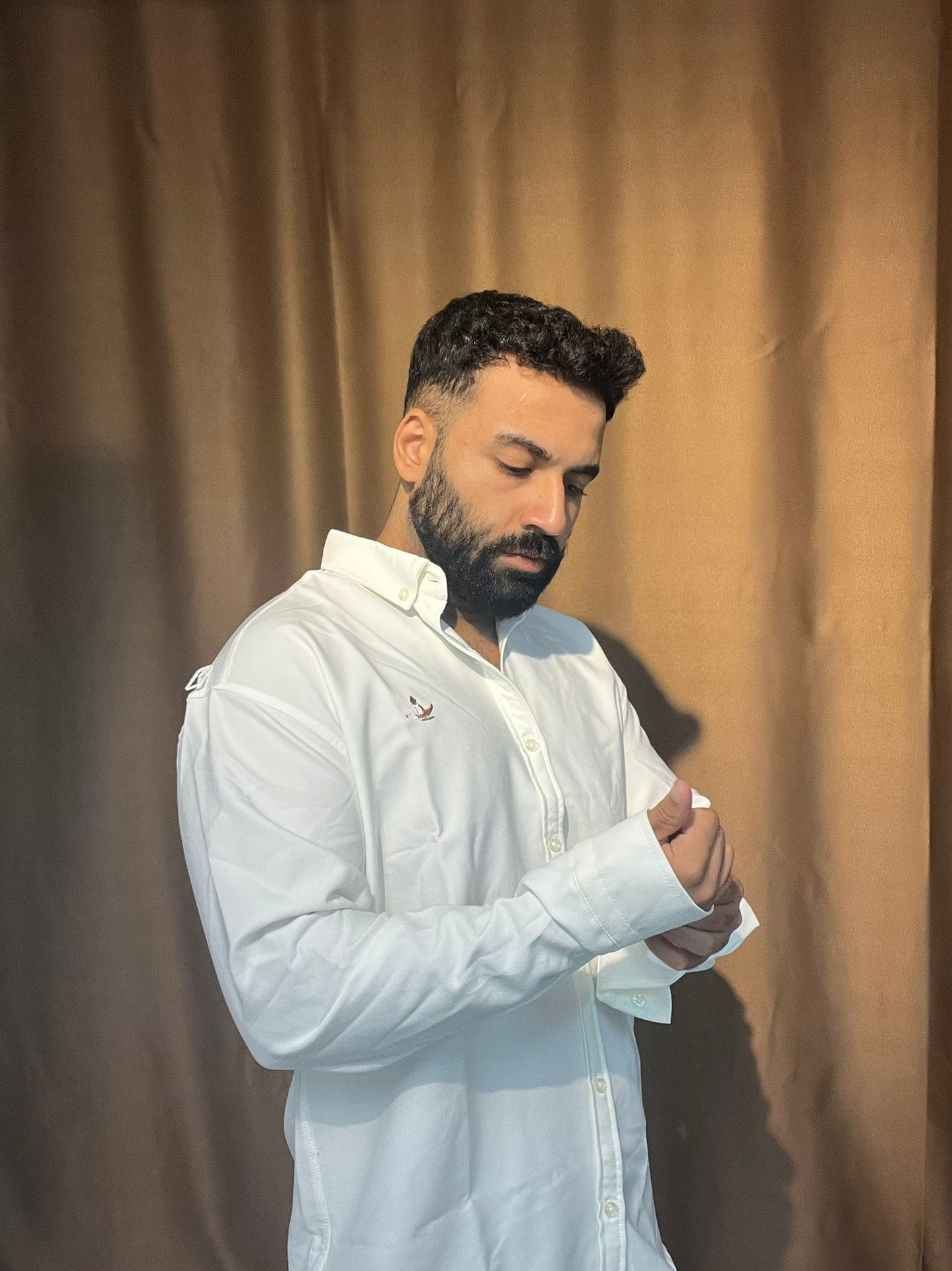 Logolu Erkek Lacivert Gömlek