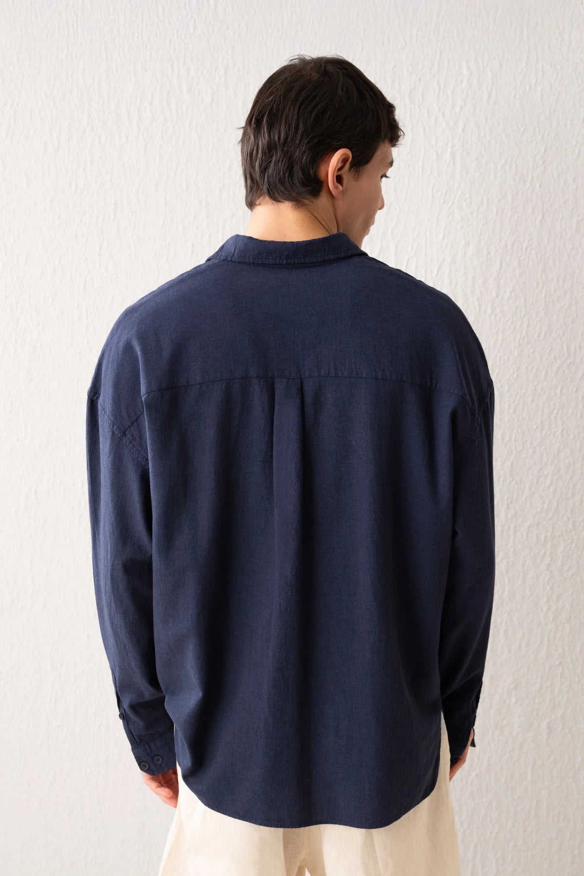 100% Cotton Flowy Linen Shirt