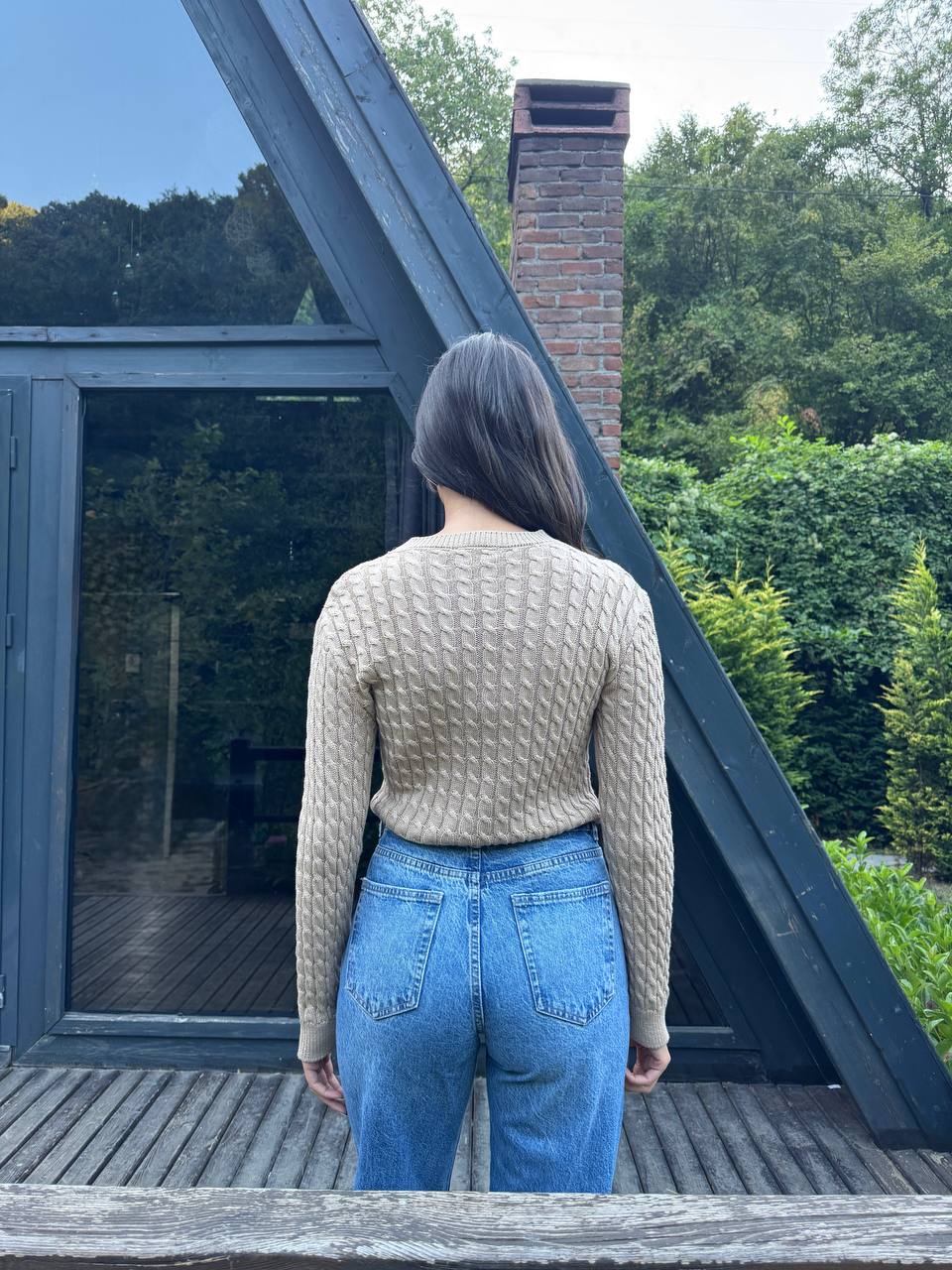 Polo Ralph Lauren Kadın Bej Kazak