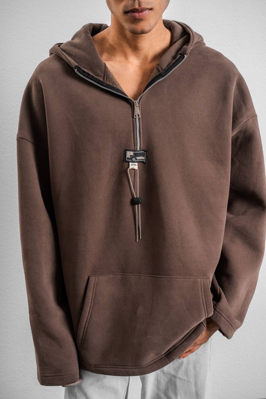 Zippered Hooded Sweatshirt BRZ-71024
