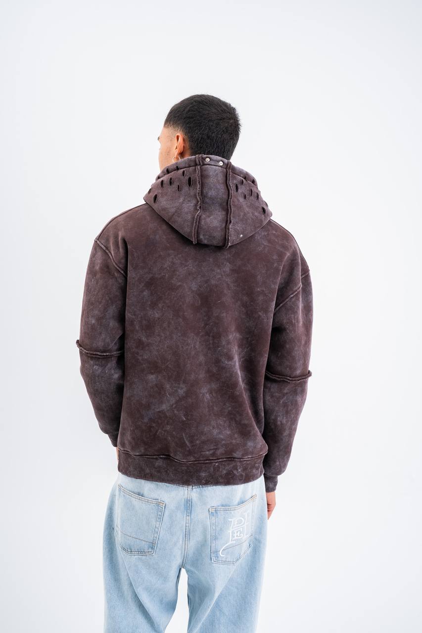 Ripped Hooded Sweatshirt PLZ-PKM-122