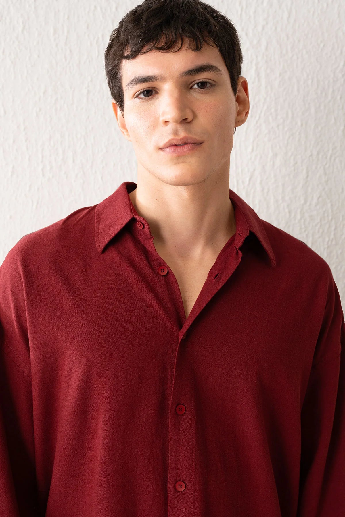 100% Cotton Flowy Linen Shirt