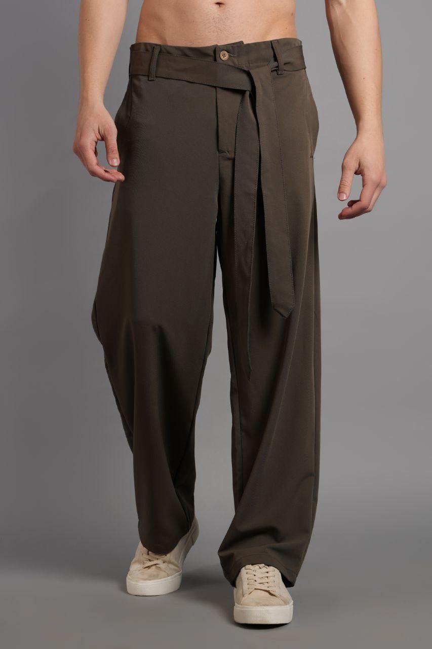 Baggy Waist Belted Trousers YP-PAN25007