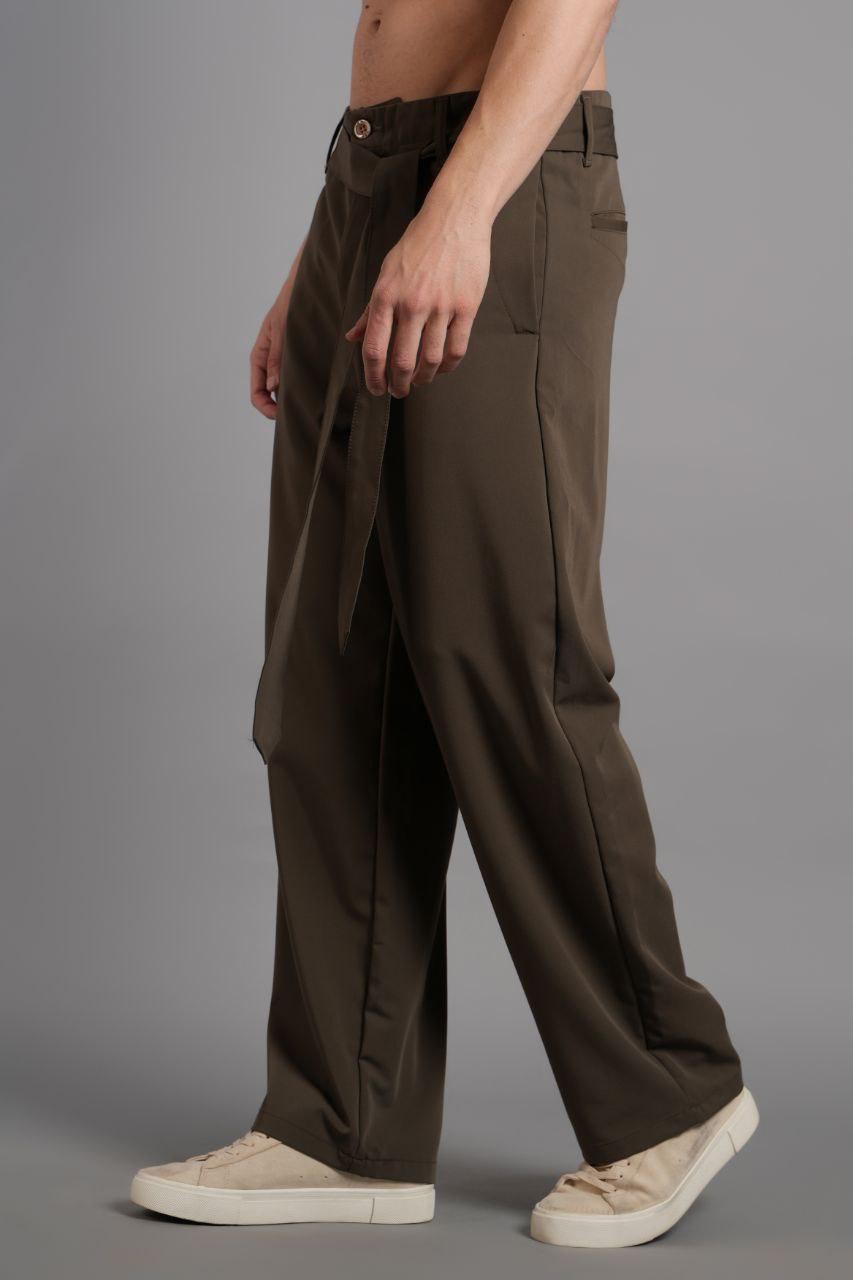 Baggy Waist Belted Trousers YP-PAN25007