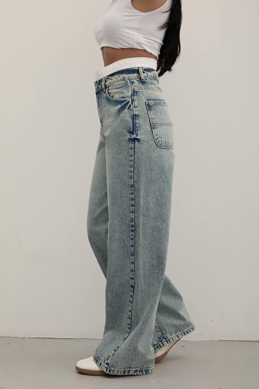 Belt Detailed Baggy Jeans