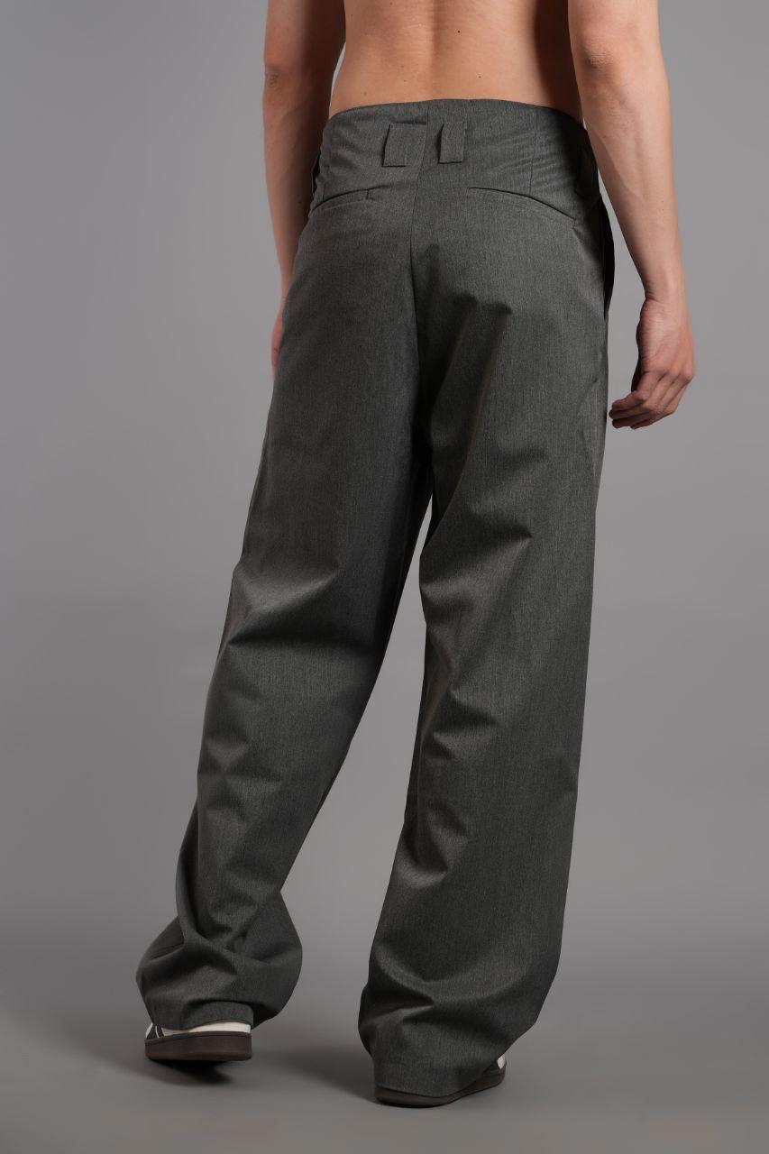 Stylish Loose Cut Pleated Fabric Trousers YP-080425