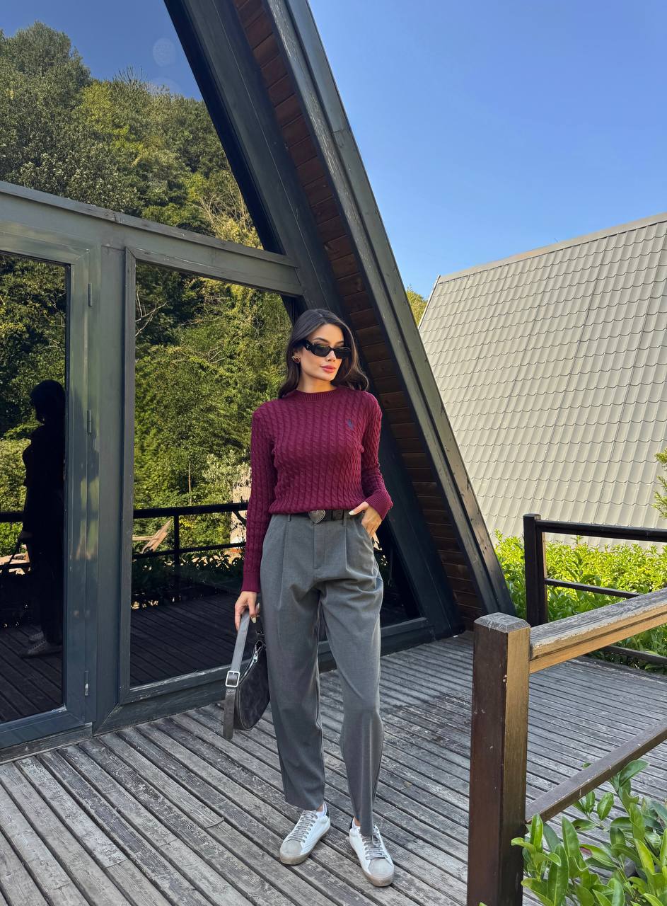 Polo Ralph Lauren Kadın Kırmızı Kazak