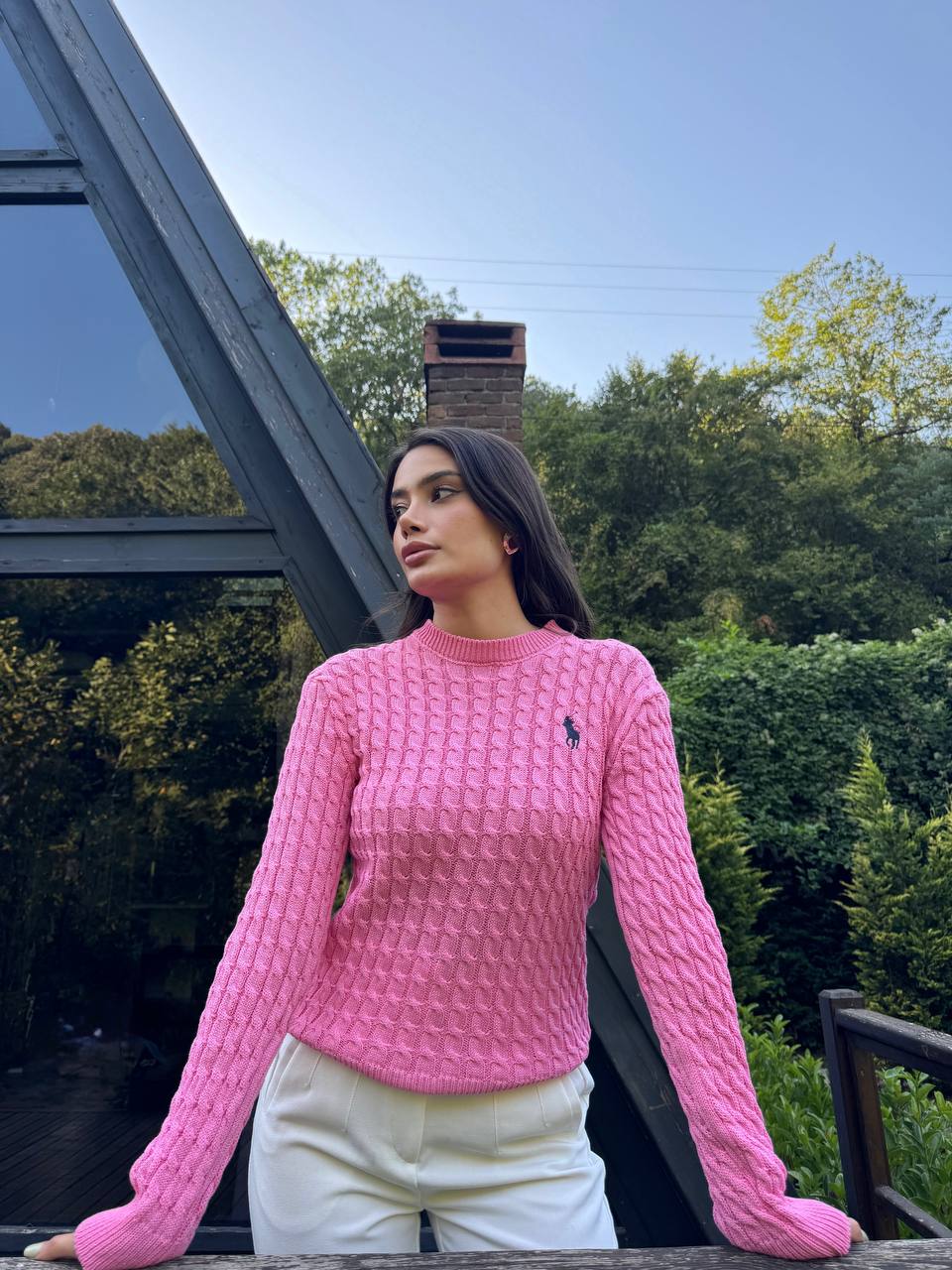 Polo Ralph Lauren Kadın Pembe Kazak