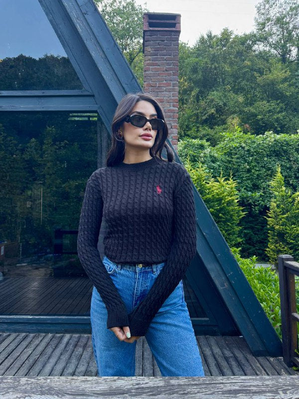 Polo Ralph Lauren Kadın Siyah Kazak