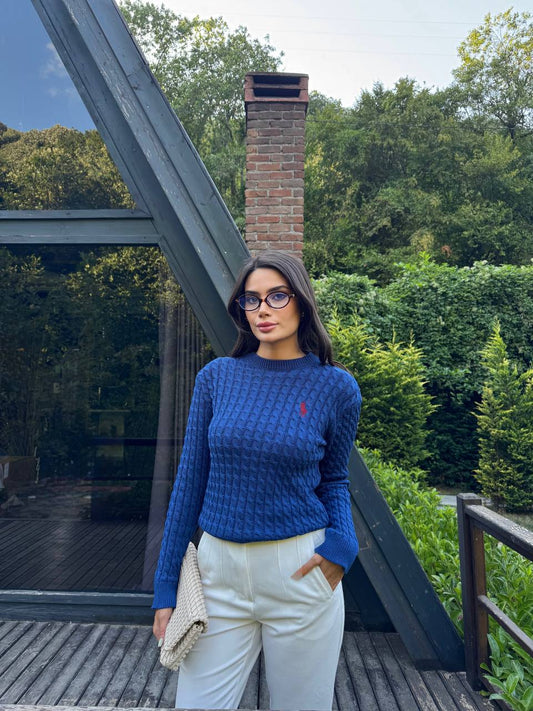 Polo Ralph Lauren Kadın Mavi Kazak