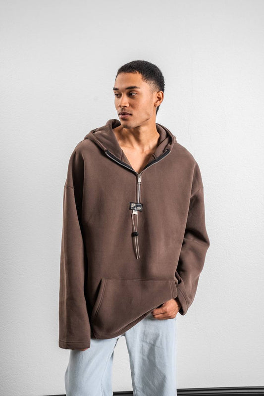 Zippered Hooded Sweatshirt BRZ-71024