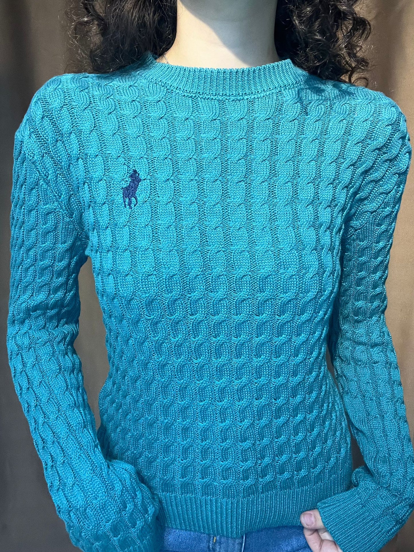 Polo Ralph Lauren Kadın Turkuaz Kazak