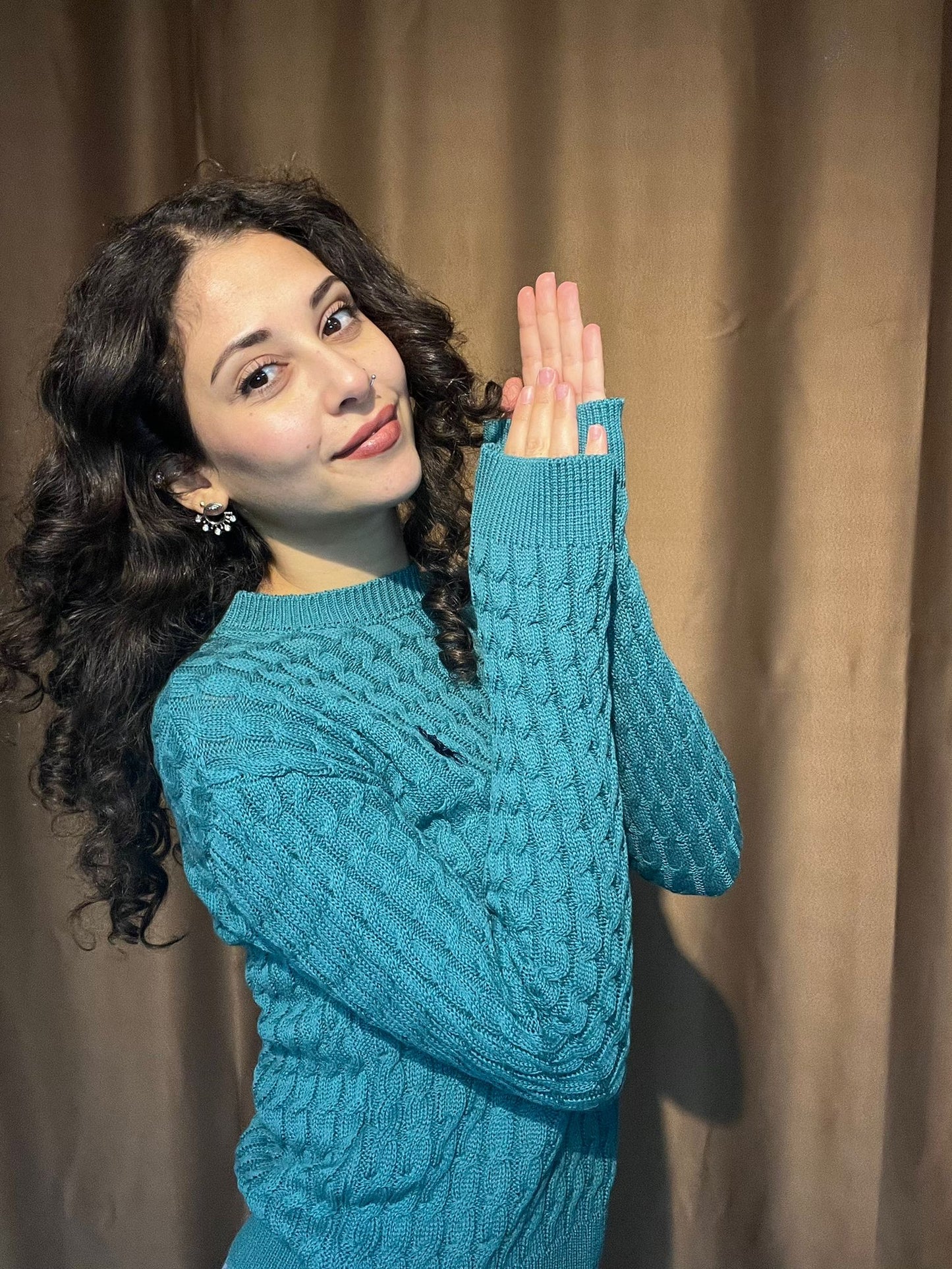 Polo Ralph Lauren Kadın Turkuaz Kazak