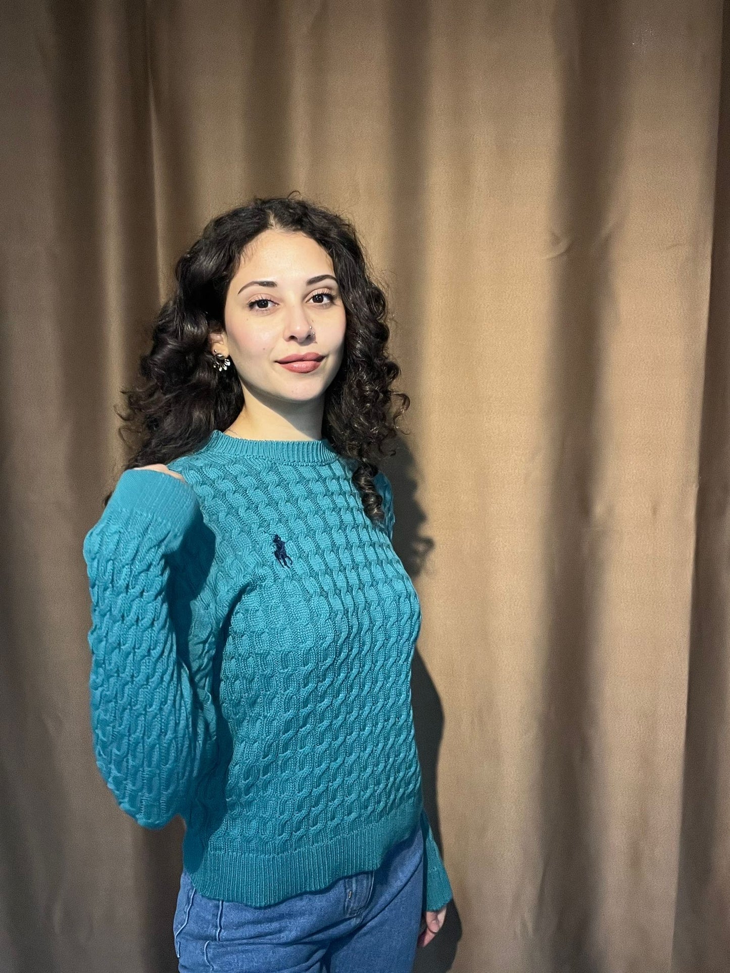 Polo Ralph Lauren Kadın Turkuaz Kazak