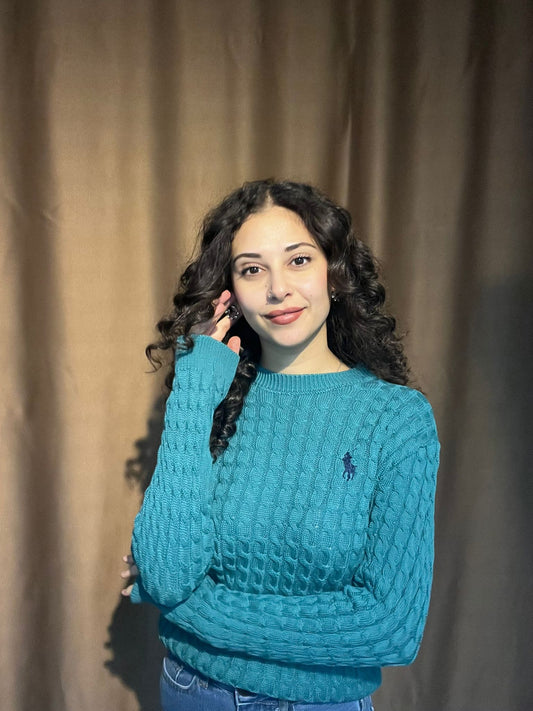 Polo Ralph Lauren Kadın Turkuaz Kazak