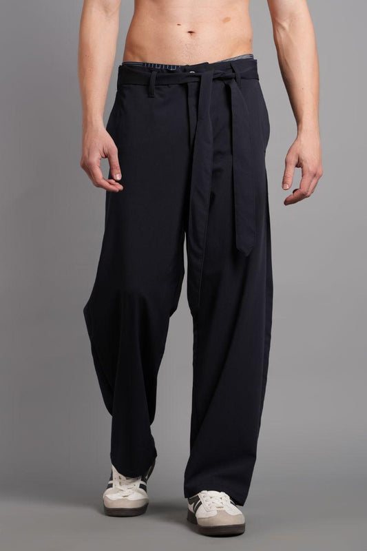Baggy Waist Belted Trousers YP-PAN25007