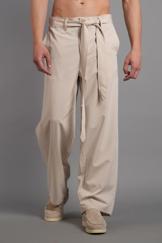 Baggy Waist Belted Trousers YP-PAN25007